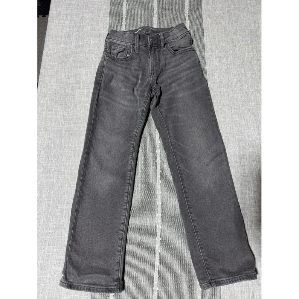 Old Navy Kids Straight Built In Flex Gray Denim Jeans Size 7‎